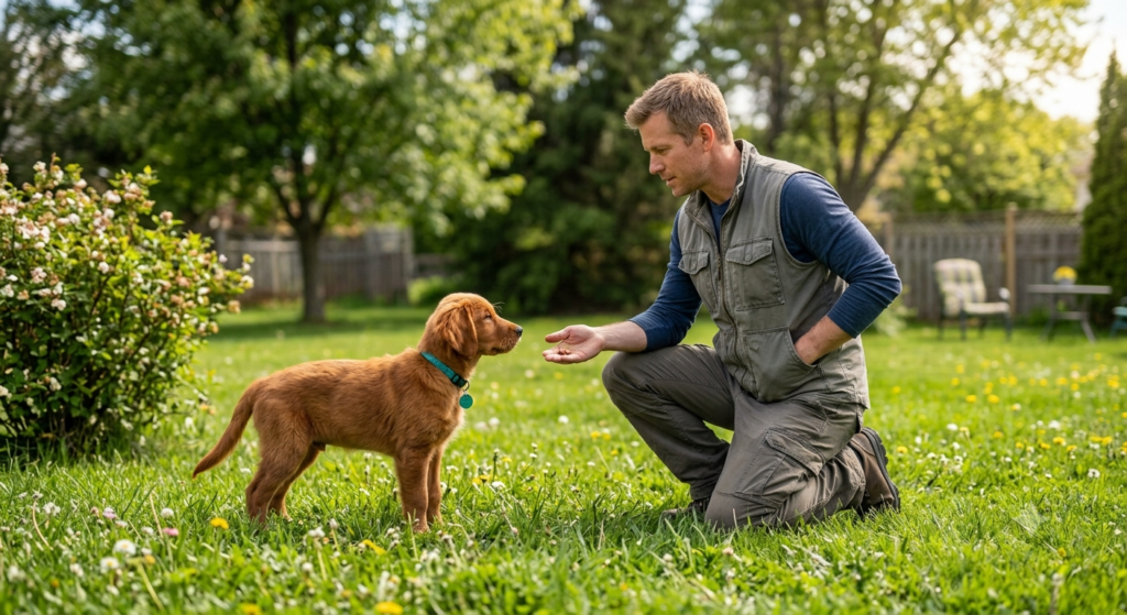 Pad Training a Dog